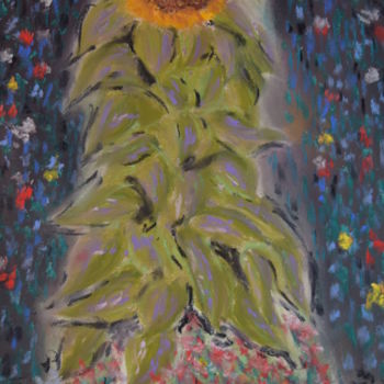 Painting titled "tournesol.jpg" by Stephane Thery, Original Artwork