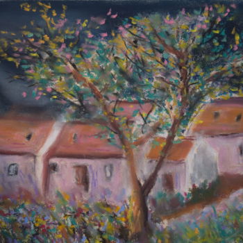 Painting titled "village-bellilois.j…" by Stephane Thery, Original Artwork