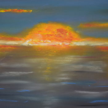 Peinture intitulée "soleil-couchant-2.j…" par Stephane Thery, Œuvre d'art originale