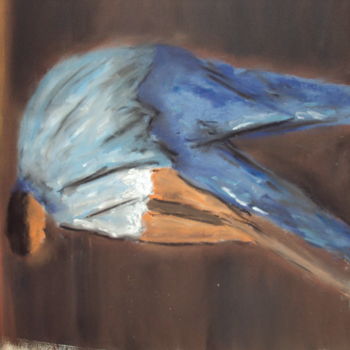 Peinture intitulée "paysan 1" par Stephane Thery, Œuvre d'art originale, Pastel