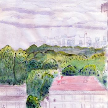 Painting titled "fontenay sud" by Steph, Original Artwork
