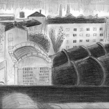 Drawing titled "Fontenay plein sud 4" by Steph, Original Artwork, Other
