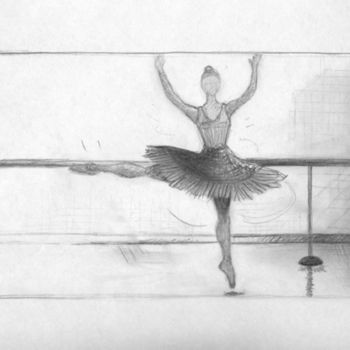 Dibujo titulada "Danseuse" por Steph, Obra de arte original, Otro