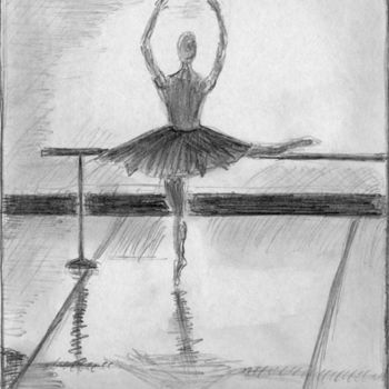 Dessin intitulée "Danseuse 2" par Steph, Œuvre d'art originale, Autre