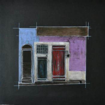 Картина под названием "facade12" - Stéphane Castelli, Подлинное произведение искусства