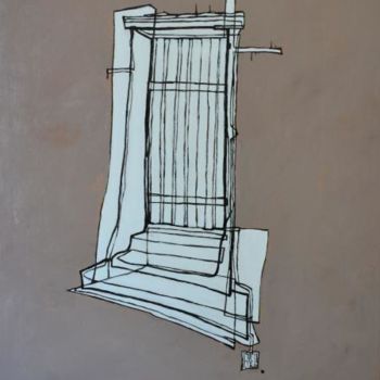 Картина под названием "porte#1" - Stéphane Castelli, Подлинное произведение искусства