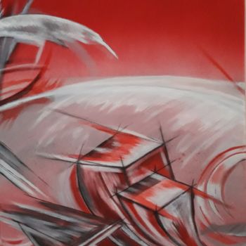 Картина под названием "Second souffle" - Stephane Heckel, Подлинное произведение искусства, Акрил