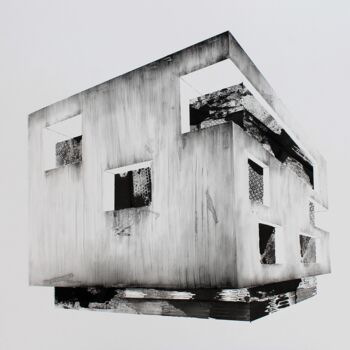 Картина под названием "sans titre 28" - Stéphane Paillot, Подлинное произведение искусства, Чернила