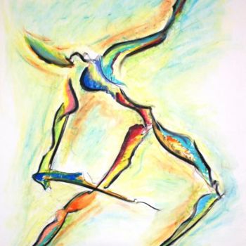 Painting titled "Danseur 1" by Stéphane Vanhove, Original Artwork