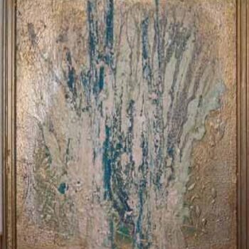 Pintura intitulada "L'arbre bleu" por Stephan Graff, Obras de arte originais