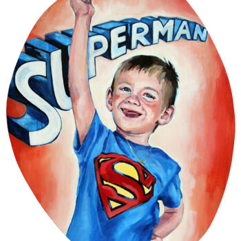Schilderij getiteld "Super Maxi" door Stephanie Balih, Origineel Kunstwerk, Acryl