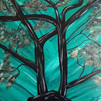 Painting titled "Entre deux" by Stéphanie Bonsignore Montaggioni, Original Artwork, Acrylic