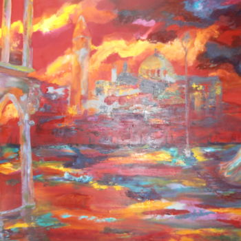 Painting titled "Souffle Vénicien" by Etteilla, Original Artwork, Oil