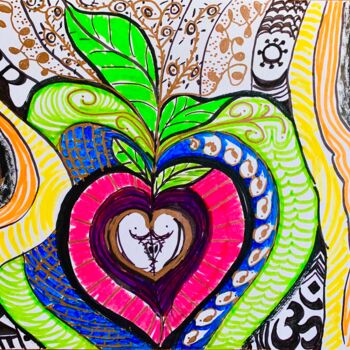 Dessin intitulée "Fruit of paradise" par Stéphanie Ehrhard Strugala (Stefinfinity), Œuvre d'art originale, Crayon