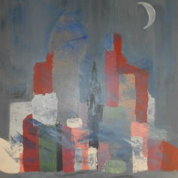 Painting titled "beyrouth-ou-le-song…" by Stéphanie Jouve Atallah, Original Artwork, Acrylic