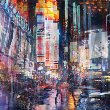 Fotografia intitolato "Times Square" da Stephanie Jung, Opera d'arte originale, Fotografia digitale