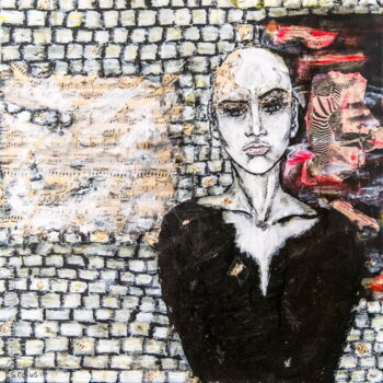Malerei mit dem Titel "Les femmes de la rue" von Stéphanie Mélusine, Original-Kunstwerk, Acryl