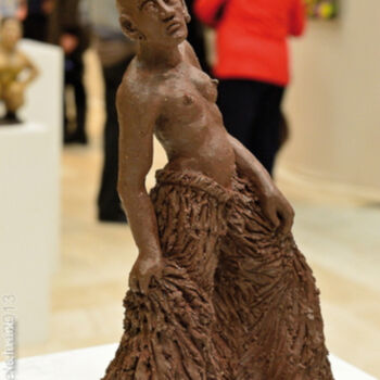 Sculpture intitulée "lii-no" par Stéphanie Mélusine, Œuvre d'art originale, Argile