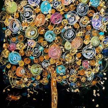 제목이 "Arbre de Vie Cabare…"인 미술작품 Stéphanie Menard로, 원작, 아크릴 나무 들것 프레임에 장착됨