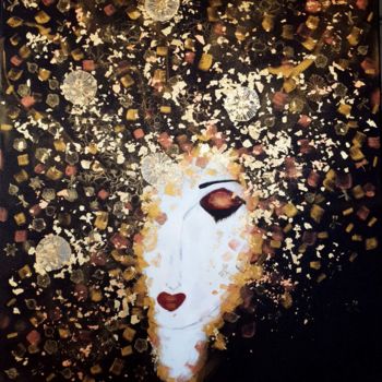 Painting titled "Cabaret 22" by Stéphanie Menard, Original Artwork, Acrylic Mounted on Wood Stretcher frame