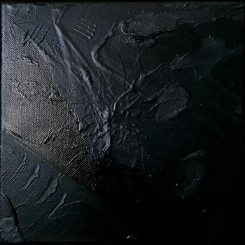 Malarstwo zatytułowany „Monochrome Noir 33” autorstwa Stéphanie Menard, Oryginalna praca, Akryl Zamontowany na Drewniana ram…
