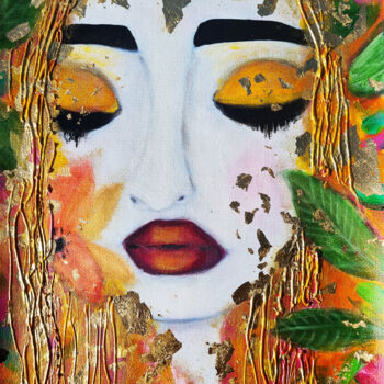 Painting titled "Lyra" by Stéphanie Menard, Original Artwork, Acrylic