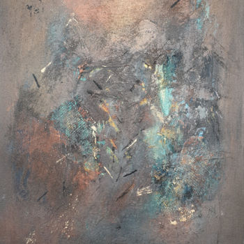 Painting titled "Evaporation 99" by Stéphanie Menard, Original Artwork, Acrylic Mounted on Wood Stretcher frame