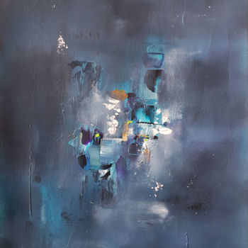 Painting titled "Evaporation 123" by Stéphanie Menard, Original Artwork, Acrylic