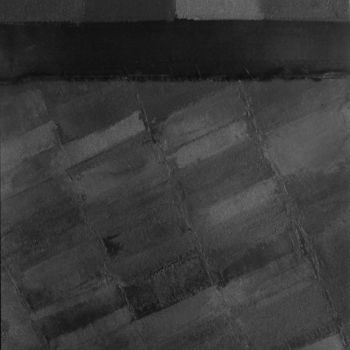 Painting titled "Monochrome Noir 15" by Stéphanie Menard, Original Artwork, Acrylic