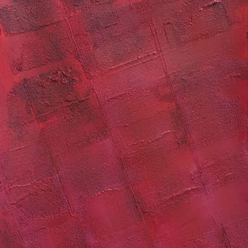 Peinture intitulée "Monochrome Rouge 6" par Stéphanie Menard, Œuvre d'art originale, Acrylique