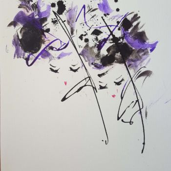 Painting titled "KanChaÏ 53" by Stéphanie Menard, Original Artwork, Acrylic