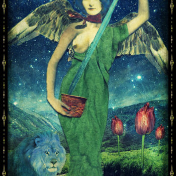 Digital Arts titled "Major Arcana XIII:…" by Stéphanie Cousin, Original Artwork, Collages