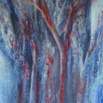 Painting titled "Inside Forest" by Stephanie Favier, Original Artwork