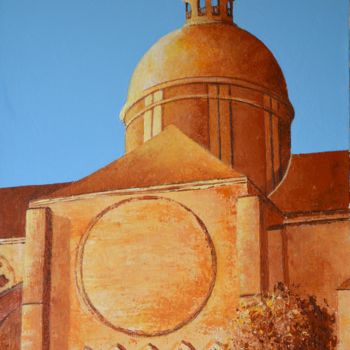 Painting titled "DOME" by Stephanie Ledroit, Original Artwork, Acrylic