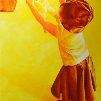 Pintura intitulada "Dansons la capucine" por Stephanie Ledroit, Obras de arte originais, Acrílico Montado em Armação em made…