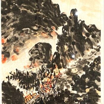 Pintura titulada "Stephan Yin's paint…" por Yin Si Quan Xiang Gu Xian Sheng Mr Yin, Obra de arte original, Tinta