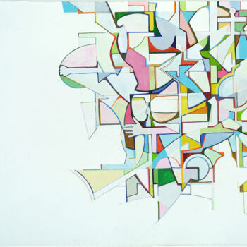 Malerei mit dem Titel "Running out of time…" von Stephen Grossman, Original-Kunstwerk, Öl