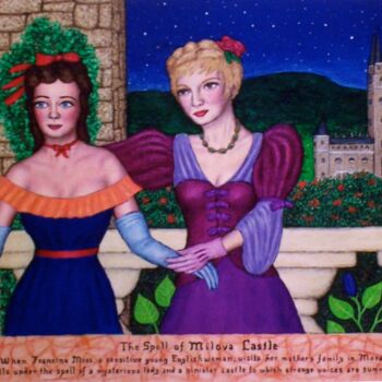 Malerei mit dem Titel "Spell of Milova Cas…" von Stephen Warde Anderson, Original-Kunstwerk, Acryl Auf Holzplatte montiert