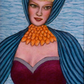Painting titled "Rinola" by Stephen Warde Anderson, Original Artwork, Acrylic Mounted on Other rigid panel