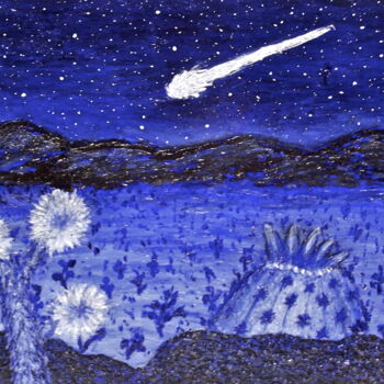 Картина под названием "Desert Bollide" - Stephen Warde Anderson, Подлинное произведение искусства, Акрил Установлен на Друга…