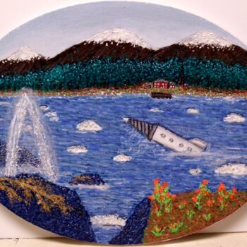 绘画 标题为“Arctic Geyser” 由Stephen Warde Anderson, 原创艺术品, 丙烯