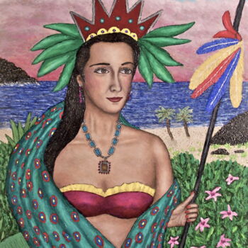 Pintura intitulada "Queen of the South" por Stephen Warde Anderson, Obras de arte originais, Acrílico