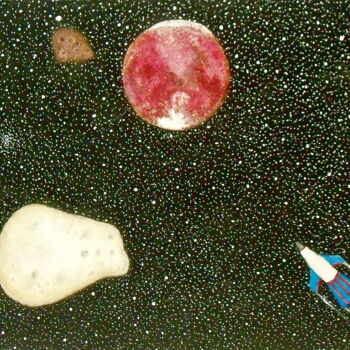 Peinture intitulée "Journey to Mars" par Stephen Warde Anderson, Œuvre d'art originale, Acrylique Monté sur Autre panneau ri…