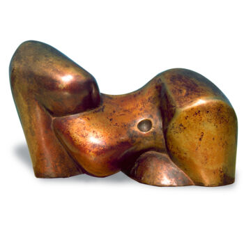 Escultura titulada "Reclining Figure #2" por Stephen Williams, Obra de arte original, Bronce