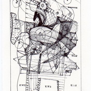 Drawing titled "Untitled No.1" by Stephen Lucas, Original Artwork, Ink