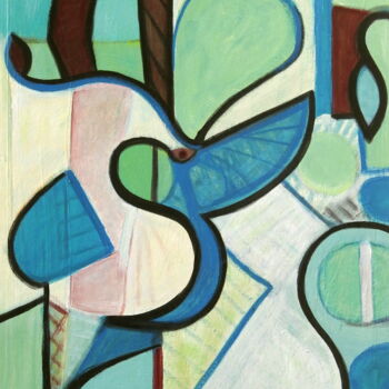 제목이 "POETRY IN MOTION"인 미술작품 Stephen Lucas로, 원작, 아크릴 나무 들것 프레임에 장착됨