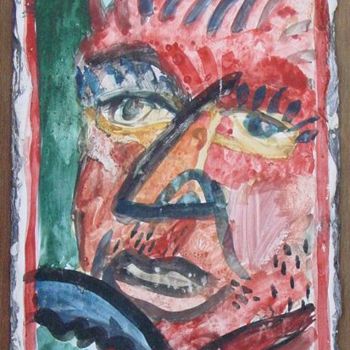 Painting titled "Head of Driver" by Stephen West, Original Artwork, Other