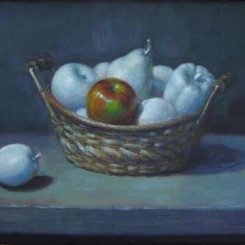 Painting titled "Last apple" by Stere Grant, Original Artwork