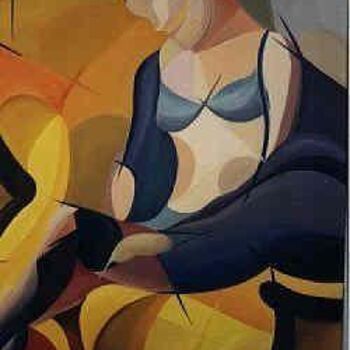 Painting titled "Intimité" by Xavier Sterke, Original Artwork