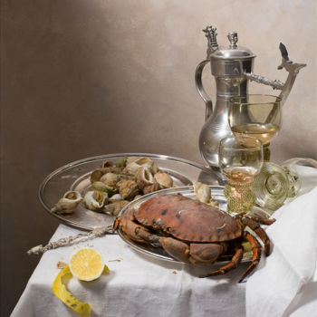 Fotografie getiteld "La table au crabe -…" door Steve Drevet, Origineel Kunstwerk, Digitale fotografie